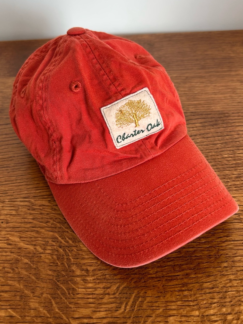 AMERICAN NEEDLE 100% COTTON BASEBALL HAT WITH ADJUSTABLE BACK BURNT ORANGE COLOR